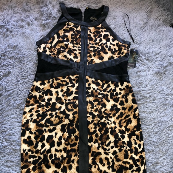 Cheetah Print Women’s Cocktail Dress - Picture 1 of 3